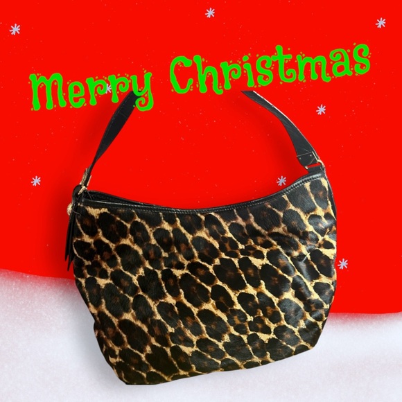 Antonio Melanie Leopard Print Calf Hair Purse - Picture 11 of 11